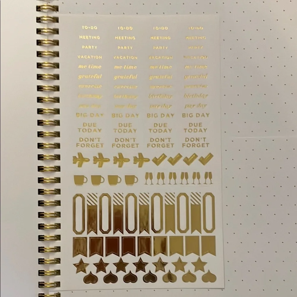 Blue Sky Day Designer Planner - Colorful Abstract Design